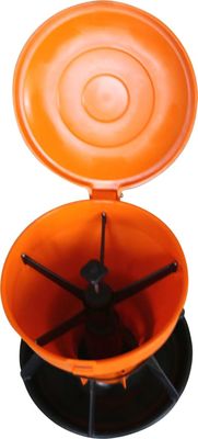Poultry Plastic Feed Troughs Orange Plastic Animal Feed Troughs