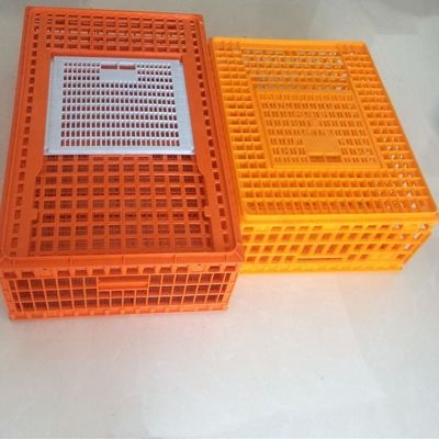 Plastic manden voor pluimvee (rood, oranje, geel)